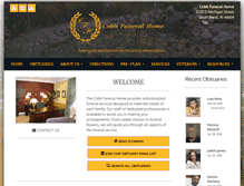 Tablet Screenshot of cobbfuneralhomes.com